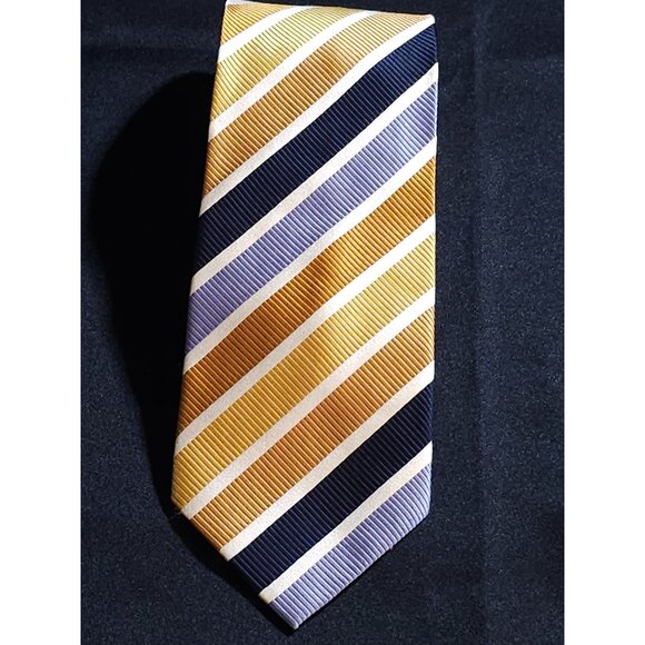 Impermeable By Weatherproof Other - Impermeable By Weatherproof Men's Stain Resistant Striped Silk Tie